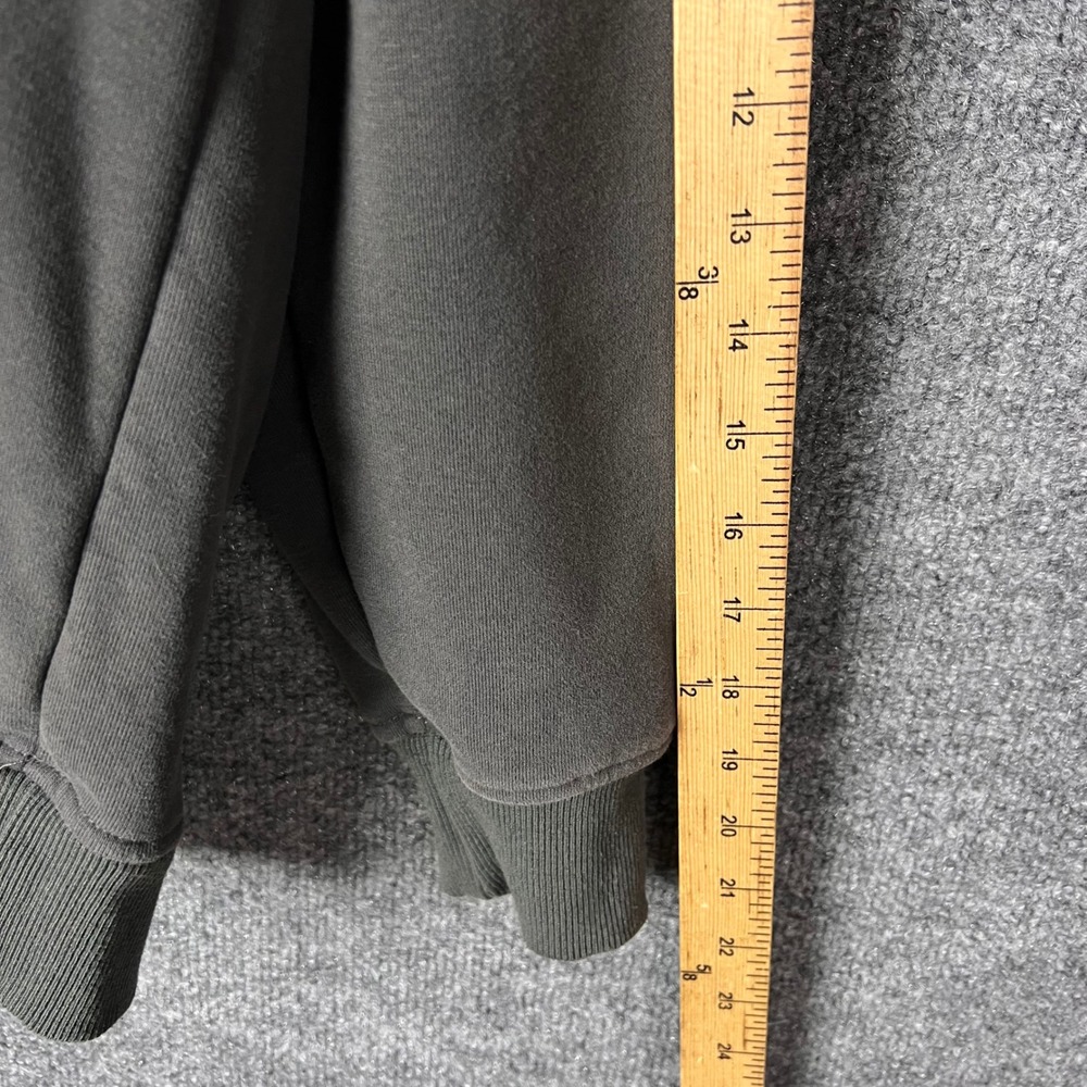 White Fox Hoodie Womens M Charcoal Grey Good Vol 3 Graphic Oversized Pullover - Picture 6 of 9